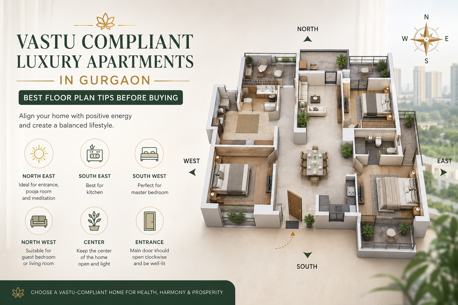 Vastu Compliant Luxury Apartments in Gurgaon