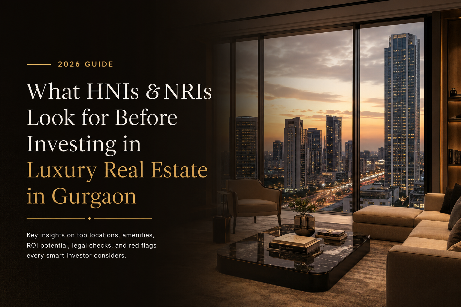 What HNIs & NRIs Look for Before Investing in Luxury Real Estate in Gurgaon