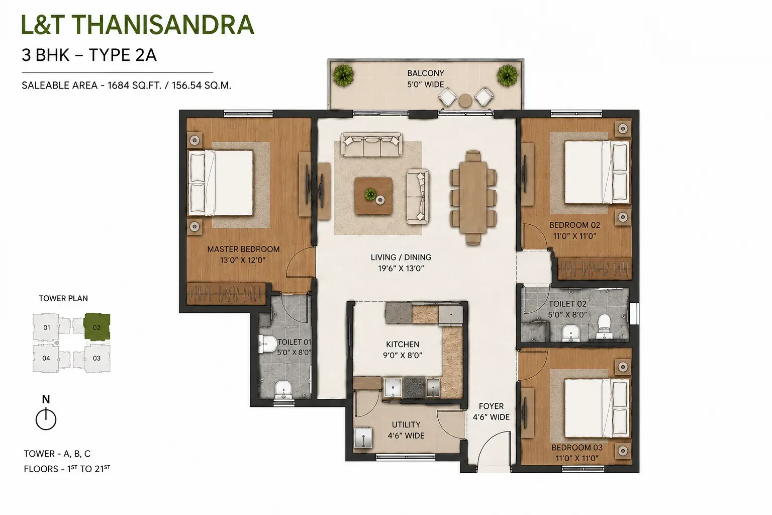 3 BHK Plan