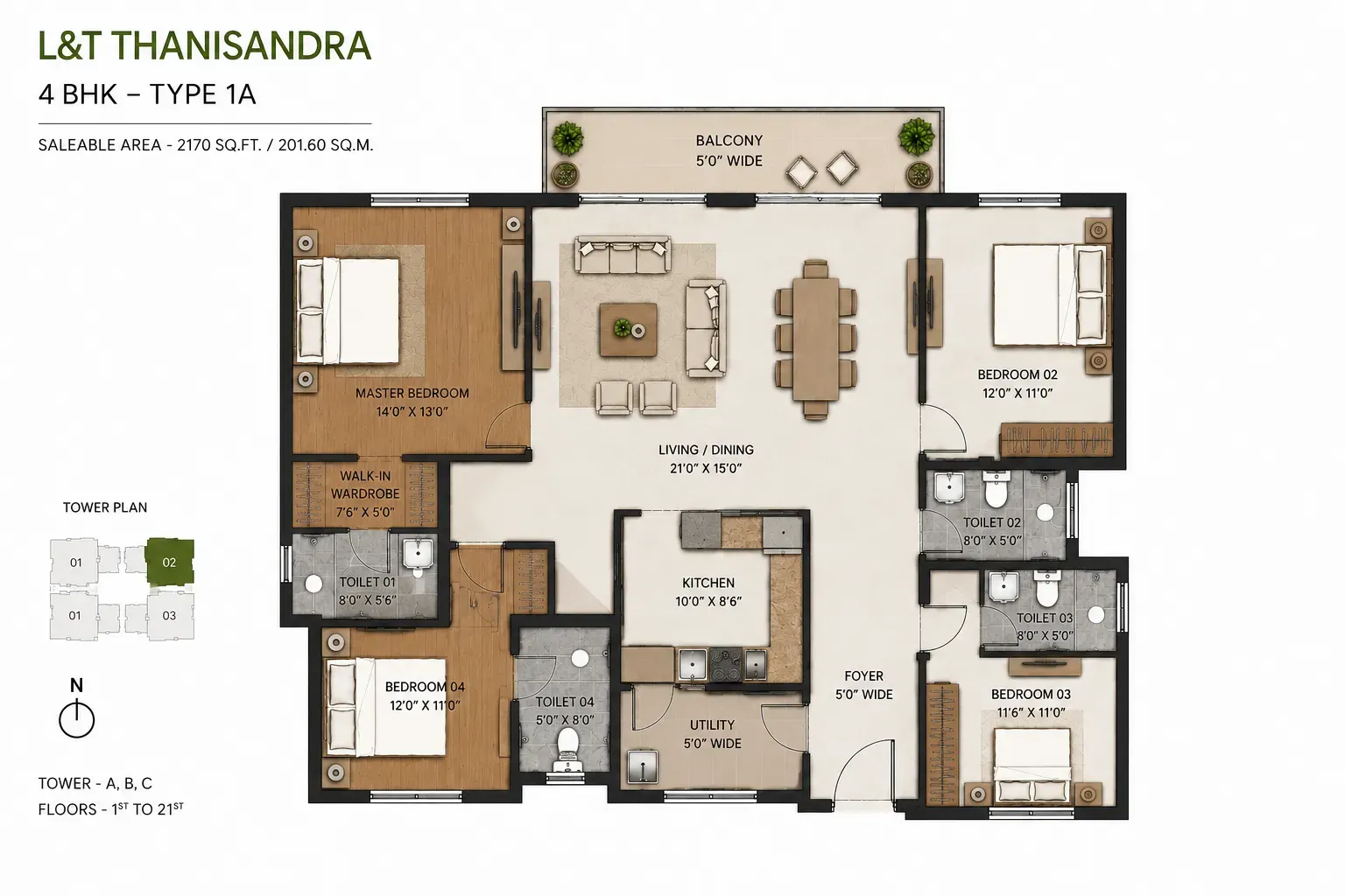 4 BHK Plan
